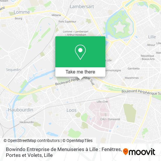 Mapa Bowindo Entreprise de Menuiseries à Lille : Fenêtres, Portes et Volets