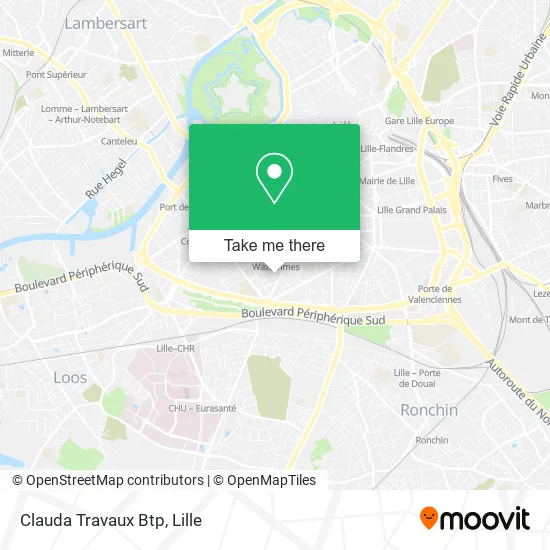 Clauda Travaux Btp map