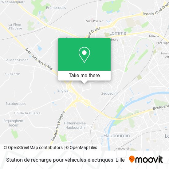 Station de recharge pour véhicules électriques map