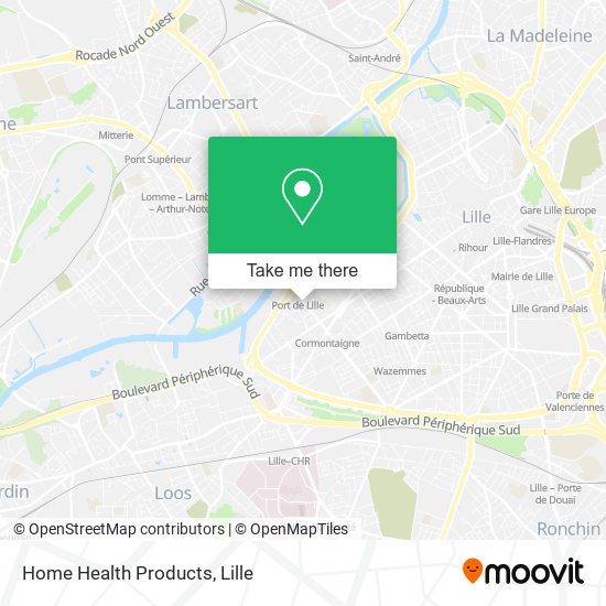 Home Health Products map