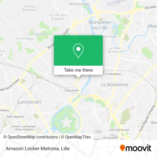 Amazon Locker-Matrona map