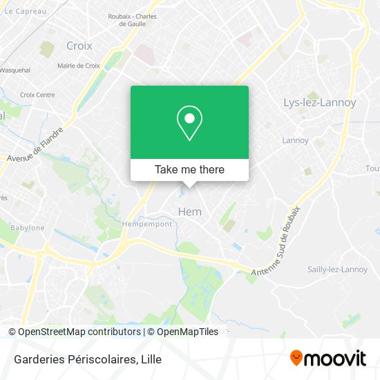 Garderies Périscolaires map