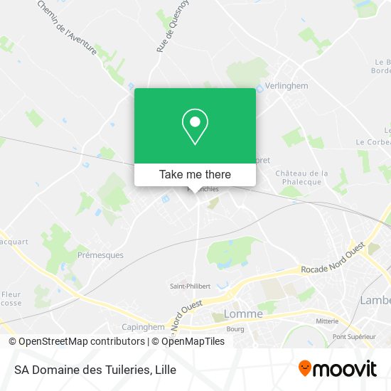 SA Domaine des Tuileries map