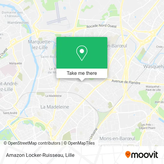 Amazon Locker-Ruisseau map