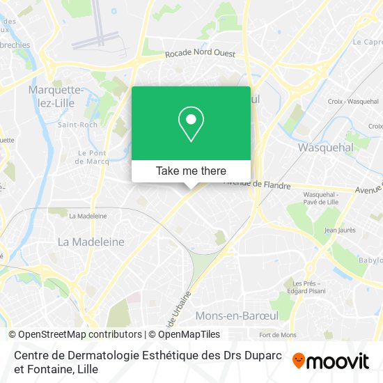 Mapa Centre de Dermatologie Esthétique des Drs Duparc et Fontaine