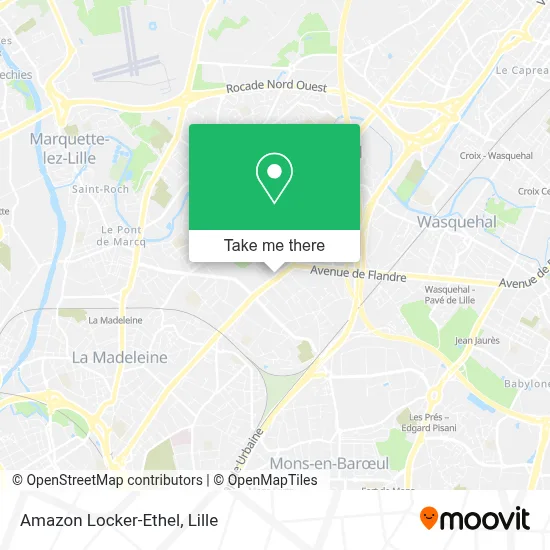 Amazon Locker-Ethel map