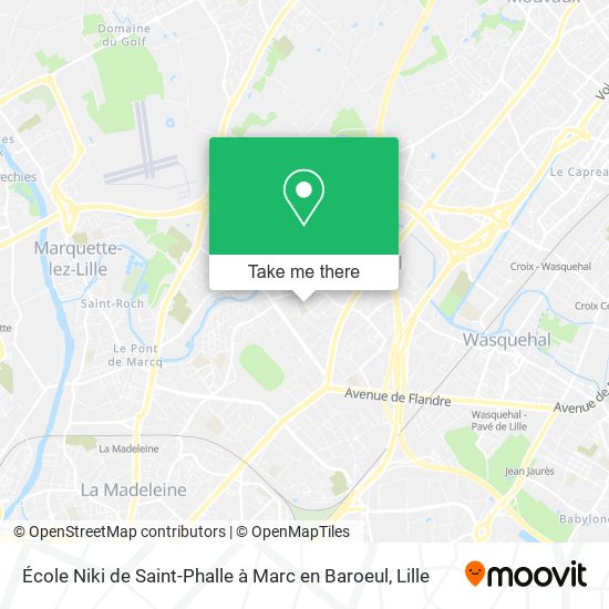 École Niki de Saint-Phalle à Marc en Baroeul map