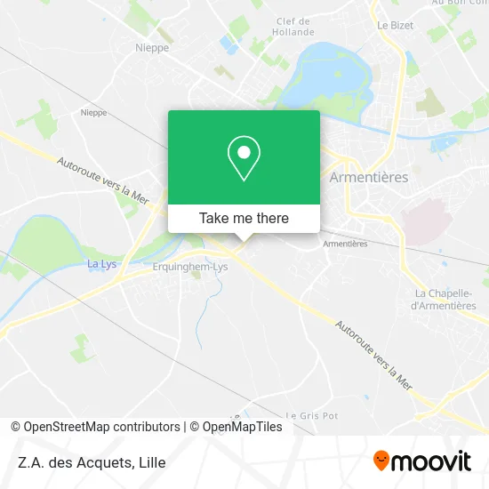 Z.A. des Acquets map