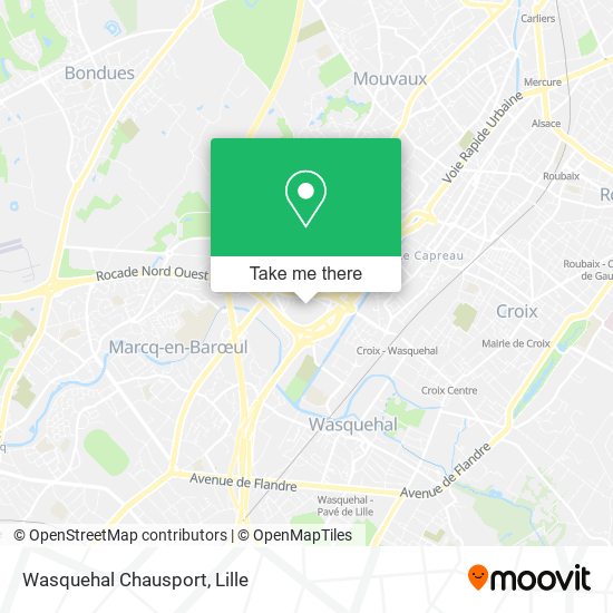 Wasquehal Chausport map