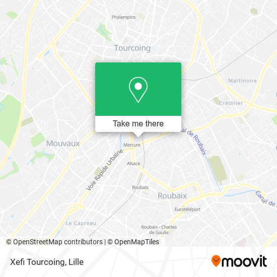 Xefi Tourcoing map