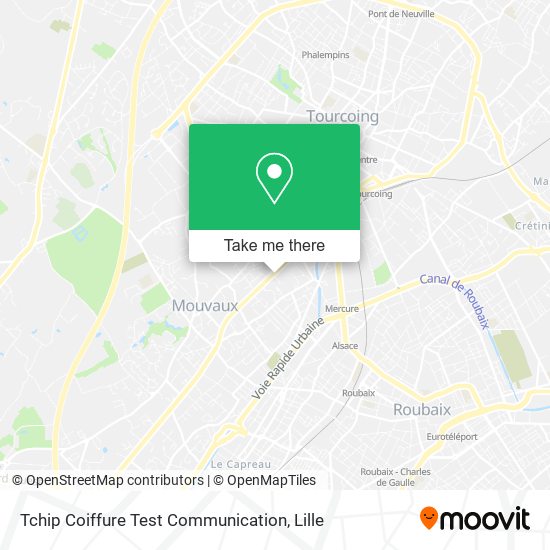 Tchip Coiffure Test Communication map