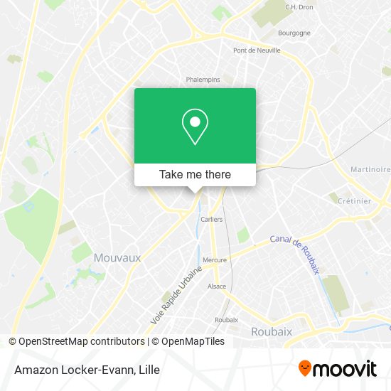 Mapa Amazon Locker-Evann