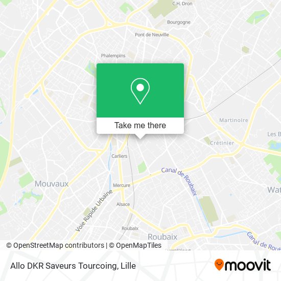 Allo DKR Saveurs Tourcoing map