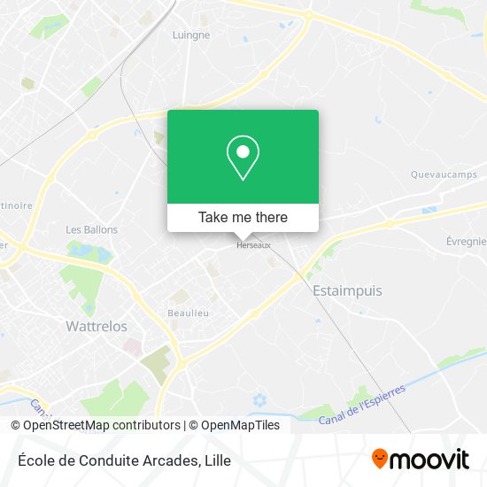 École de Conduite Arcades map