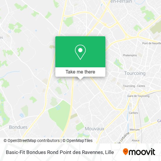 Basic-Fit Bondues Rond Point des Ravennes map