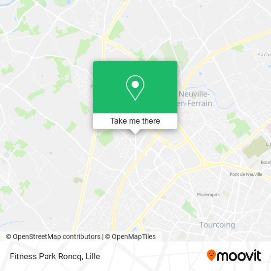 Fitness Park Roncq map