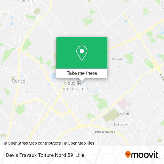 Devis Travaux Toiture Nord 59 map