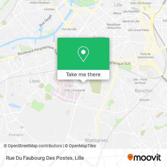 Rue Du Faubourg Des Postes map