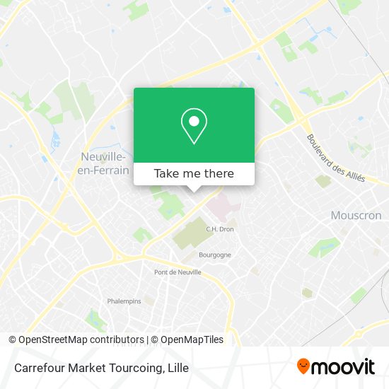 Carrefour Market Tourcoing map