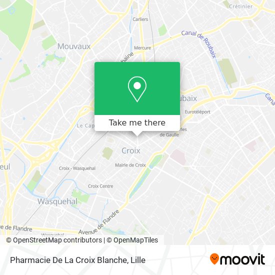 Mapa Pharmacie De La Croix Blanche