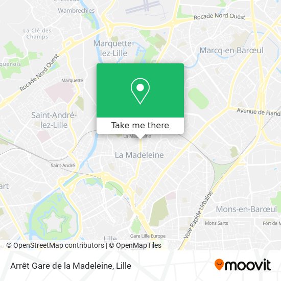 Arrêt Gare de la Madeleine map