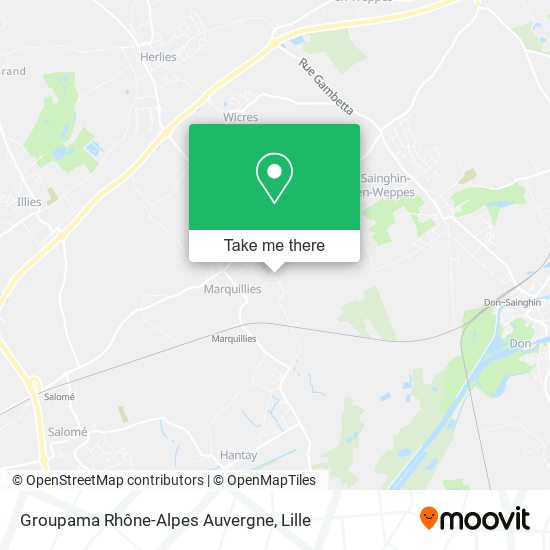 Groupama Rhône-Alpes Auvergne map