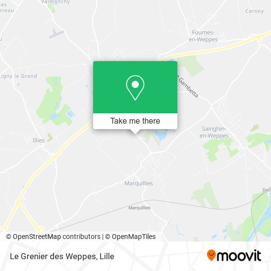 Le Grenier des Weppes map