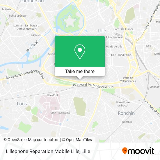 Lillephone Réparation Mobile Lille map
