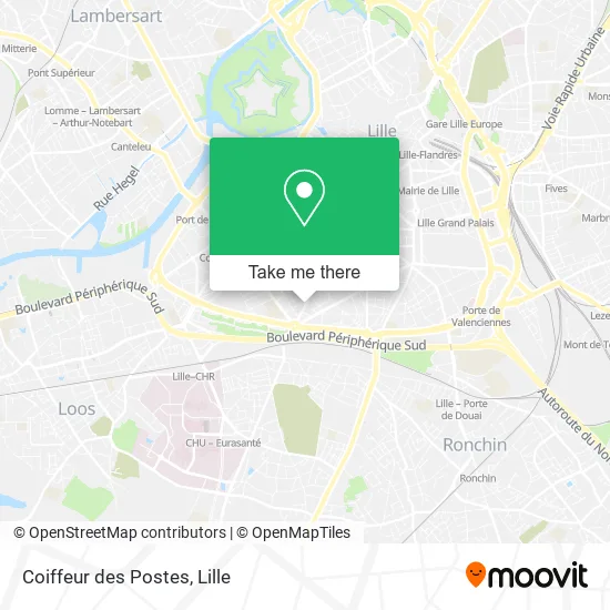 Coiffeur des Postes map