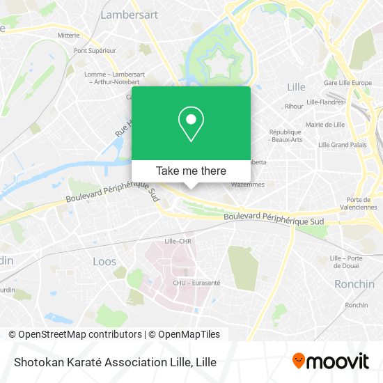 Shotokan Karaté Association Lille map