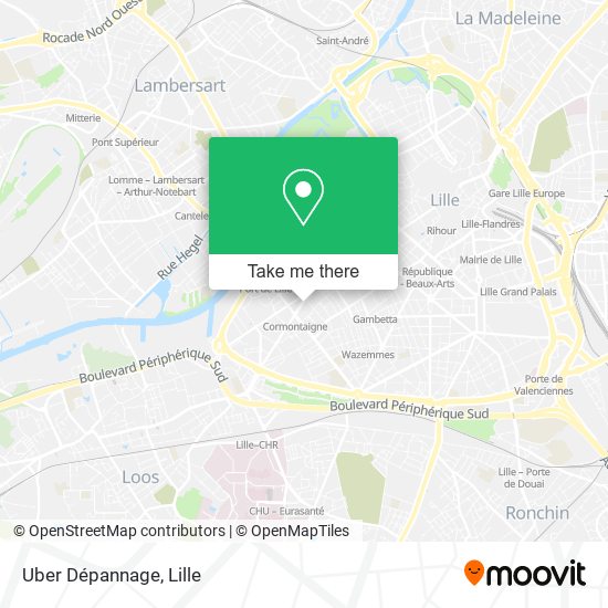 Mapa Uber Dépannage