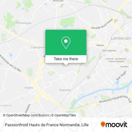 Passionfroid Hauts de France Normandie map