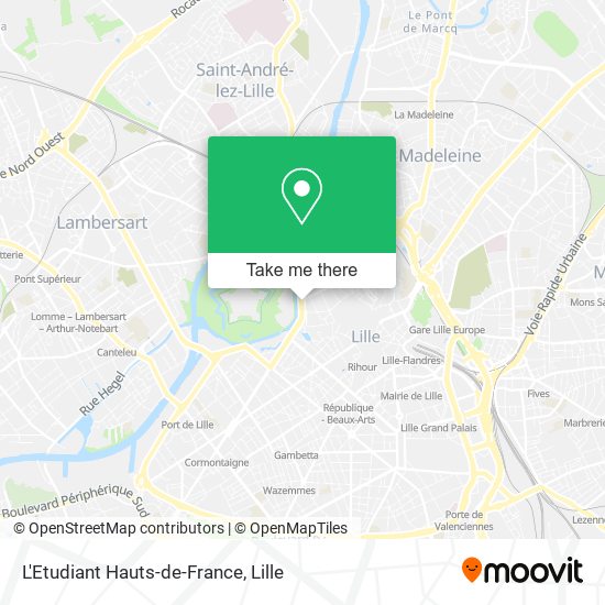 L'Etudiant Hauts-de-France map