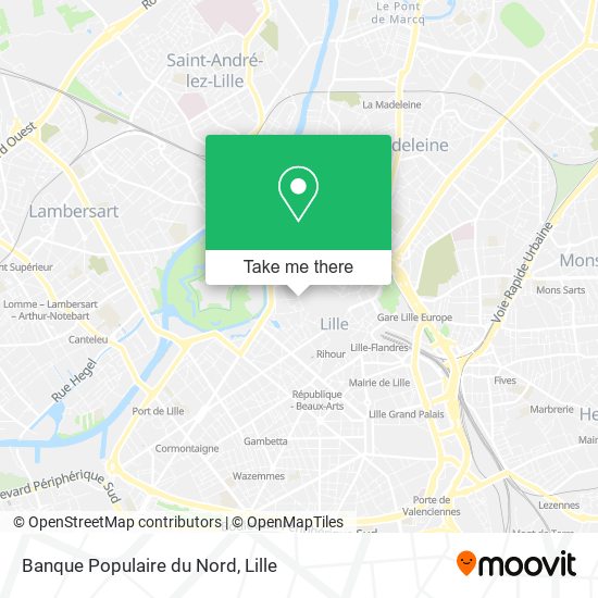 Banque Populaire du Nord map