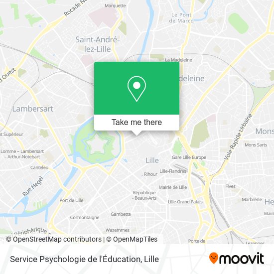 Service Psychologie de l'Éducation map