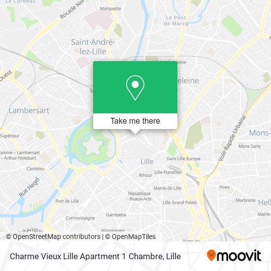 Mapa Charme Vieux Lille Apartment 1 Chambre