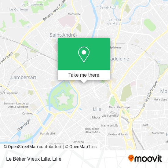 Le Bélier Vieux Lille map