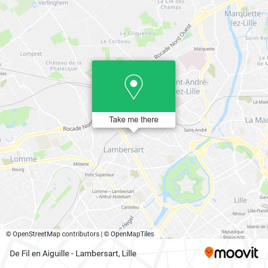 Mapa De Fil en Aiguille - Lambersart