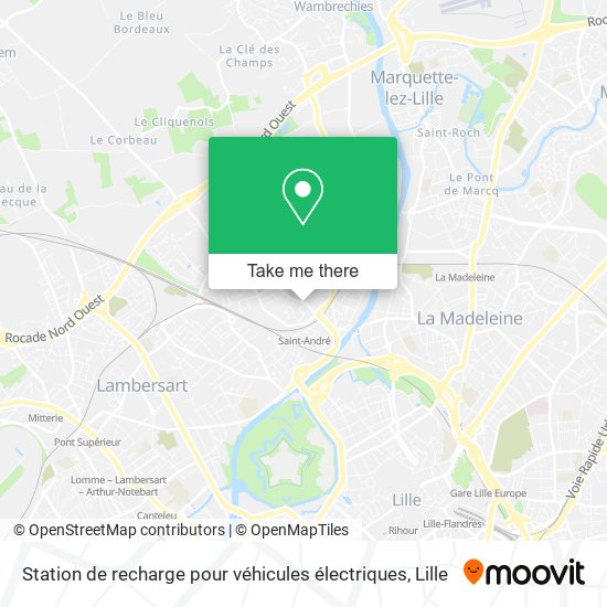 Mapa Station de recharge pour véhicules électriques