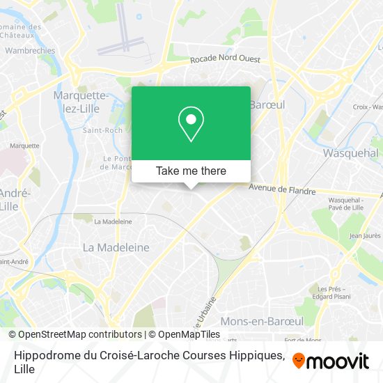 Mapa Hippodrome du Croisé-Laroche Courses Hippiques