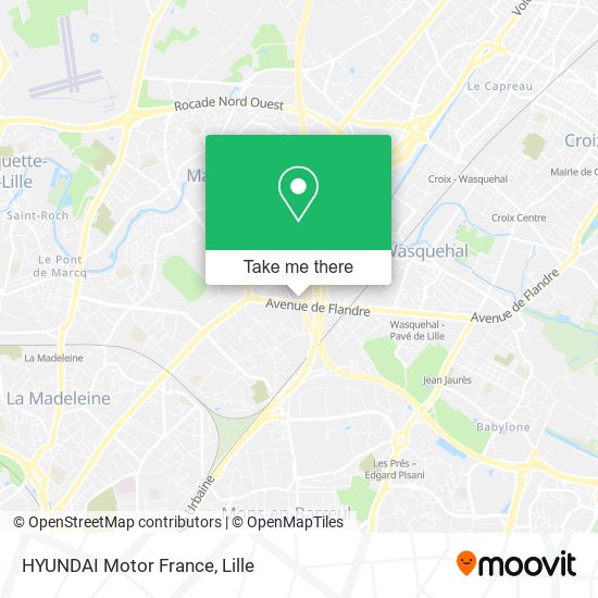 HYUNDAI Motor France map