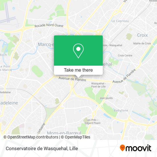 Conservatoire de Wasquehal map