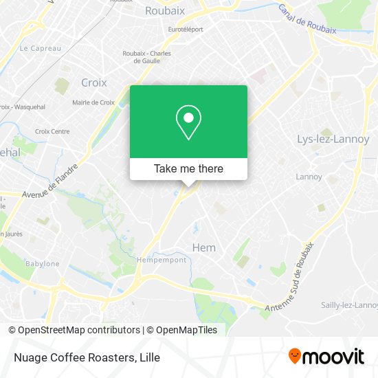 Nuage Coffee Roasters map