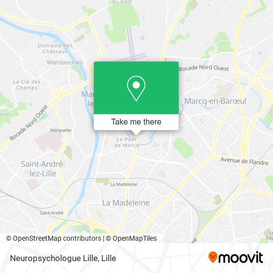 Neuropsychologue Lille map