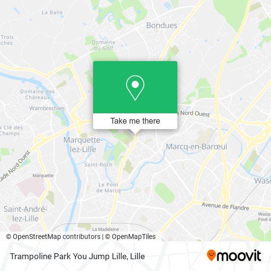 Trampoline Park You Jump Lille map