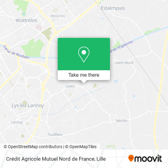 Crédit Agricole Mutuel Nord de France map
