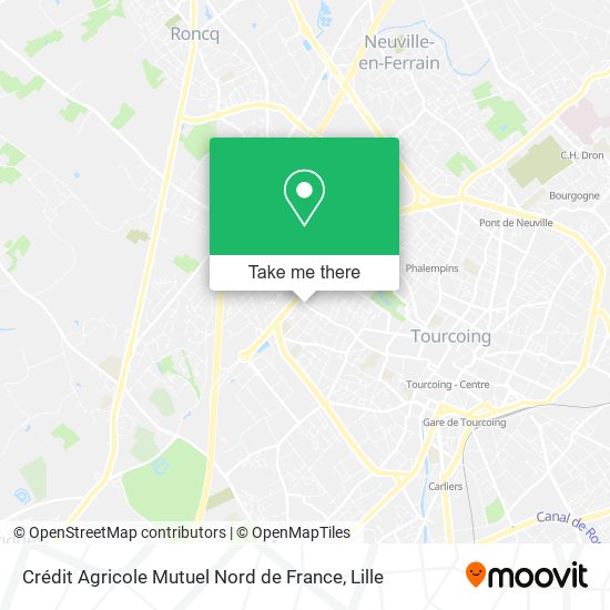 Crédit Agricole Mutuel Nord de France map