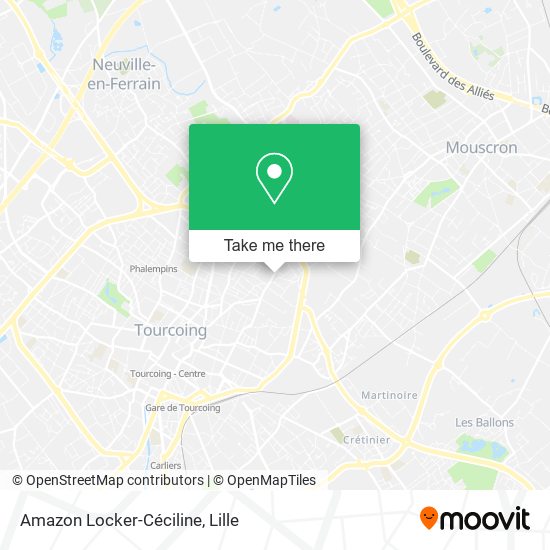 Mapa Amazon Locker-Céciline