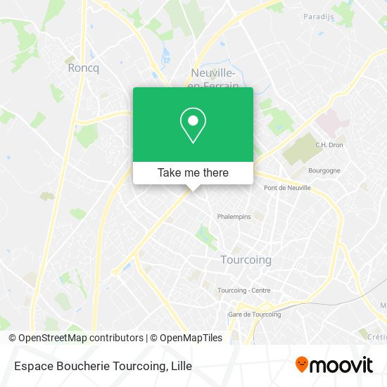 Mapa Espace Boucherie Tourcoing