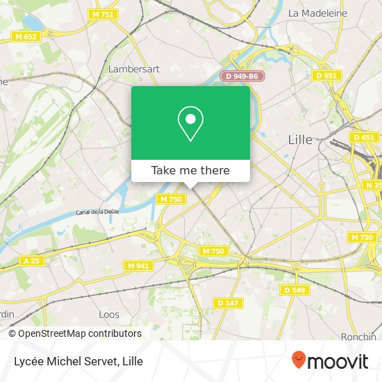 Mapa Lycée Michel Servet